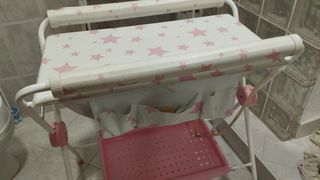 Bañera cambiador bebé estrellas