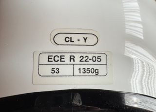 Casco Moto HJC Blanco Niño T.53