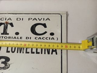 Cartel antiguo caza A.T.C. Vigevano