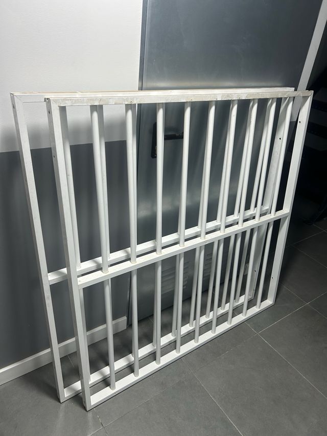 Rejas de aluminio blancas 118x118