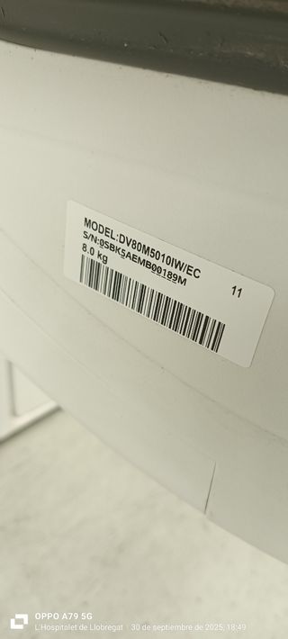 Secadora Samsung  8 KG Heatpump OptimalDry