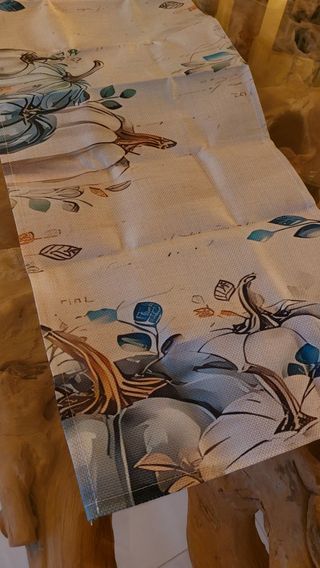 Runner da Tavola Zucca Azzurra 33x90cm