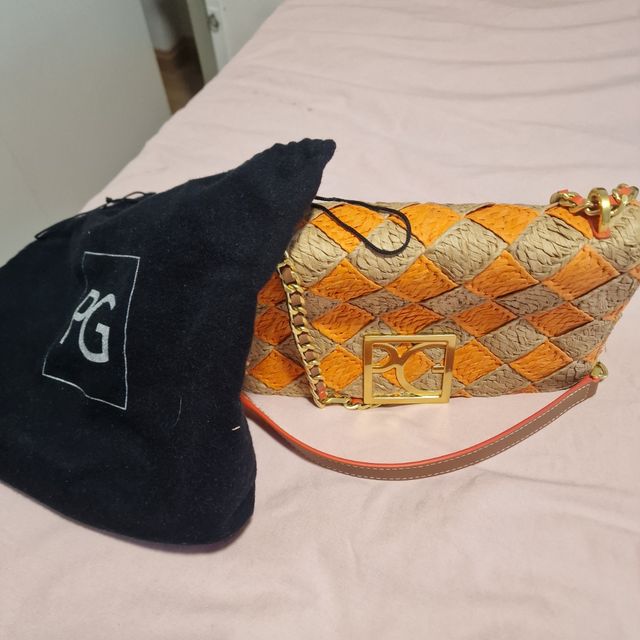Bolso PG Naranja y Beige