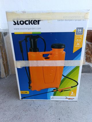 Mochila pulverizadora Stocker 16L naranja