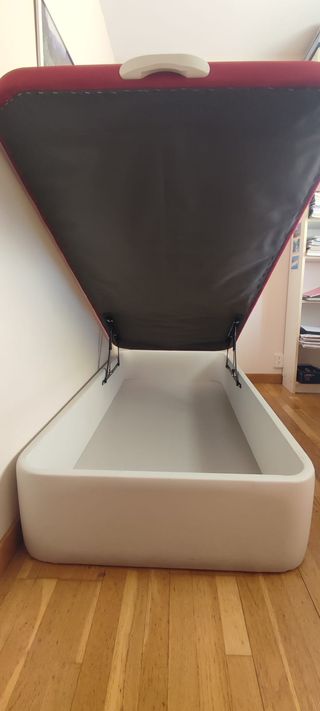 Cama 90x190 BEDLAN con canapé polipiel