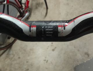 Manillar Carbono Bici 31.8mm 440mm