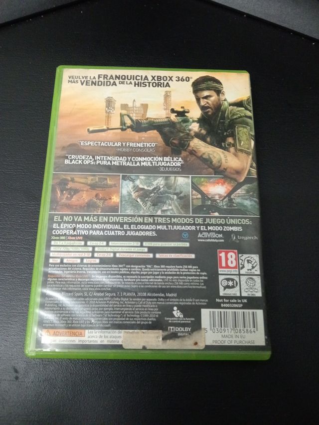 Call of Duty Black Ops Xbox 360
