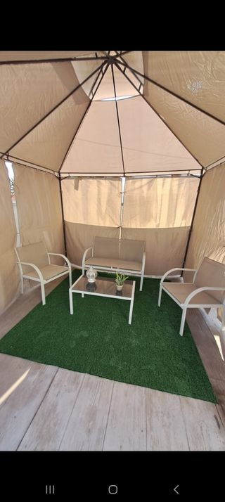 Conjunto de Muebles de Jardín Beige