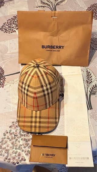 Gorra Burberry Clásica Nova Check.Ticket de compa