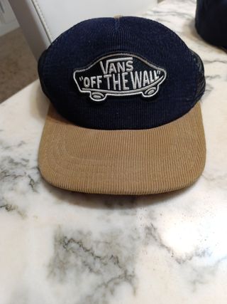 Gorra Vans Corduroy Azul y Marrón