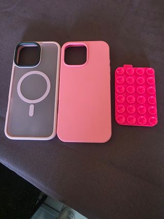Mochila Anekke con 2 carcasas iPhone 15 Pro Max