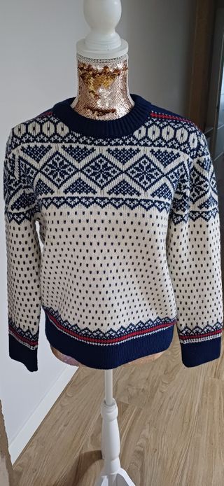 Jersey Oysho Azul y Blanco