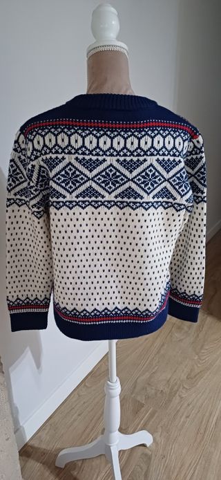 Jersey Oysho Azul y Blanco