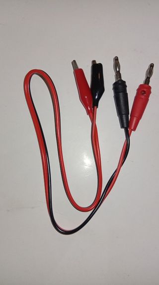 Cables Banana y Pinza Cocodrilo