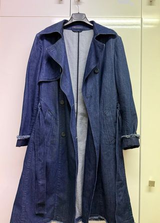 Gabardina/ abrigo vaquera azul