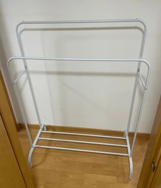 Appendiabiti bianco a 2 livelli Donkey Clothes