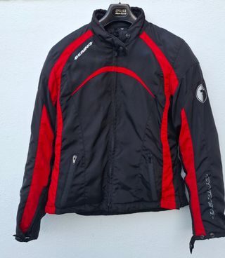 Chaqueta Moto Ixs Negra Roja Talla L y Bering T3