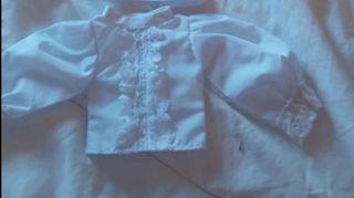 
 Blusa Blancas Artesanal para muñecas Nancy