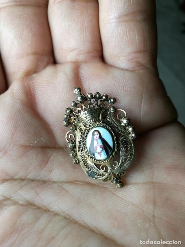 Spilla in porcellana Santa Teresa de Jesus