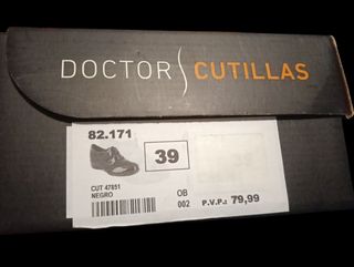 Zapatos de piel doctor cotillas de mujer talla 39