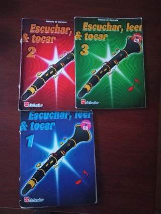 3 libri sul metodo del clarinetto Ascolta, leggi e suona