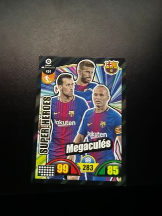 Cromo Fútbol Super Héroes Megaculés