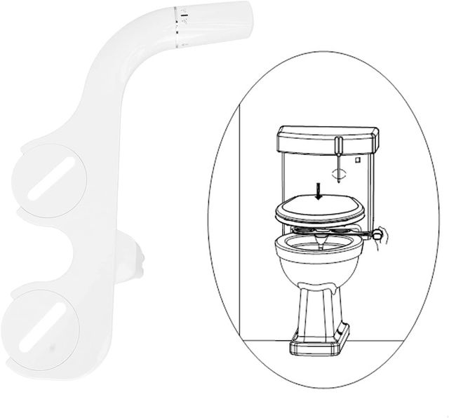 BIGCOW Bidet Ultra-Slim Dual Nozzles