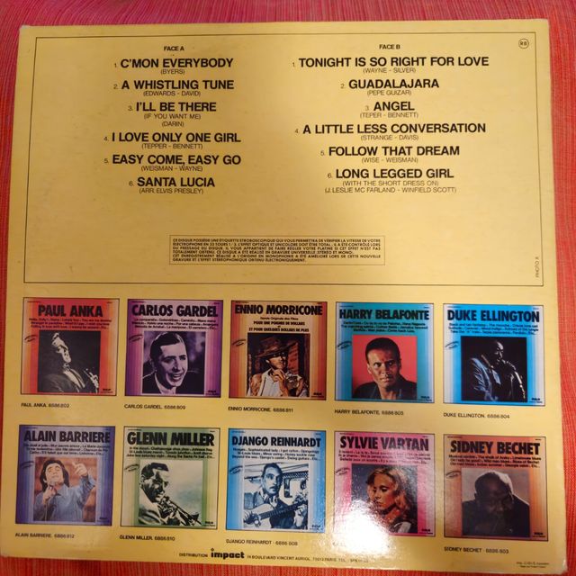 Lote 4 Vinilos Elvis Presley