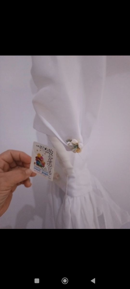 Vestido de comunión niña blanco