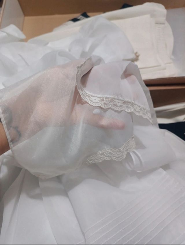 Vestido de comunión niña blanco