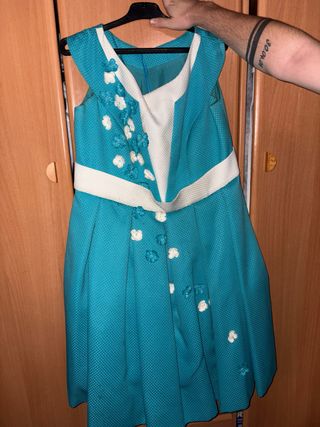 Vestido fiesta niña/joven azul