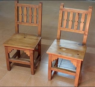 2 sedie di design in legno massello di teak
