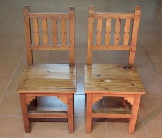 2 sedie di design in legno massello di teak