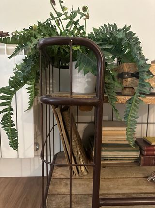 Camarera decorativa. carrito con ruedas