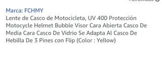 Visera para casco de moto 
