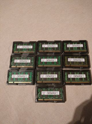 Lote 10 DDR2 2GB PC2-6400 800MHz RAM