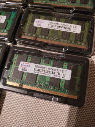 Lote 10 DDR2 2GB PC2-6400 800MHz RAM