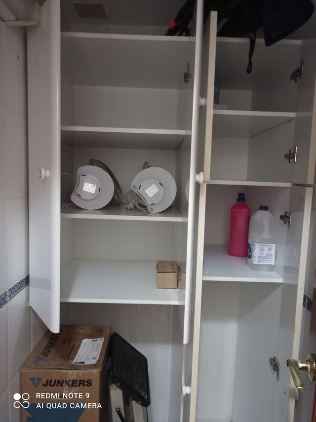 Conjunto armario almacenaje lavadero