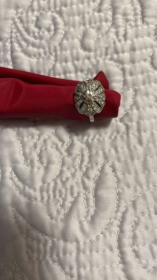 Anillo Platino oro blanco y Diamantes. 