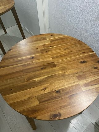 Mesa redonda madera de acacia NACKANÄS Ikea