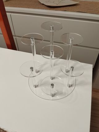 Soportes circulares transparentes para exhibición 