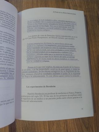 El Poder De La Mente Subconsciente (subrayado)