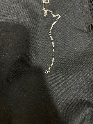 Cadena fina plata hombre