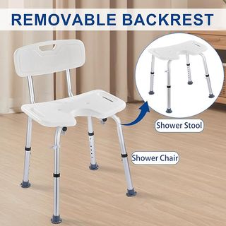 NUEVA Silla Ducha Personas Mayores con Respaldo