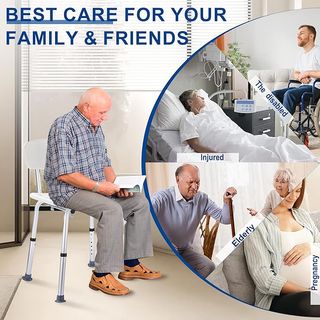 NUEVA Silla Ducha Personas Mayores con Respaldo