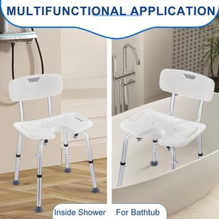 NUEVA Silla Ducha Personas Mayores con Respaldo