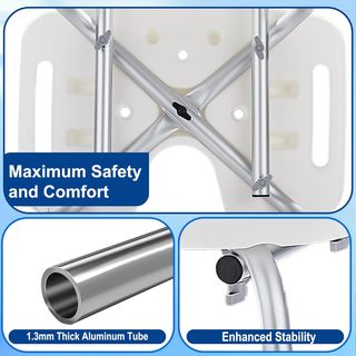 NUEVA Silla Ducha Personas Mayores con Respaldo