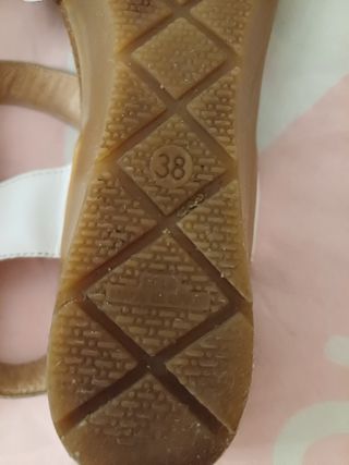 Sandalias de piel blancas Lorena