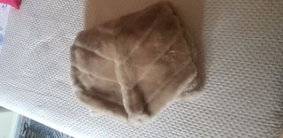 Poncho pelliccia sintetica Coveri Beige