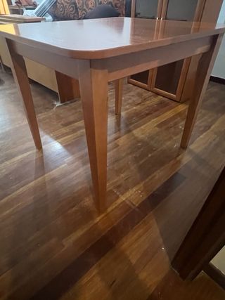 Mesa de madera 90.5x80.5x74.5 cm